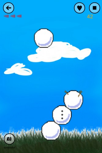 Screenshot 1 of Snowman Drop