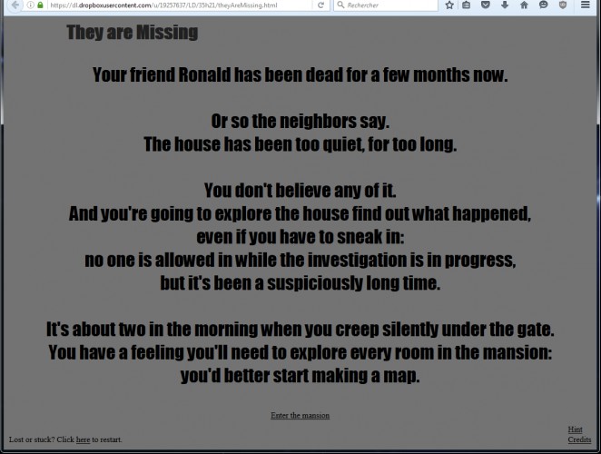 Screenshot 1 of They are Missing