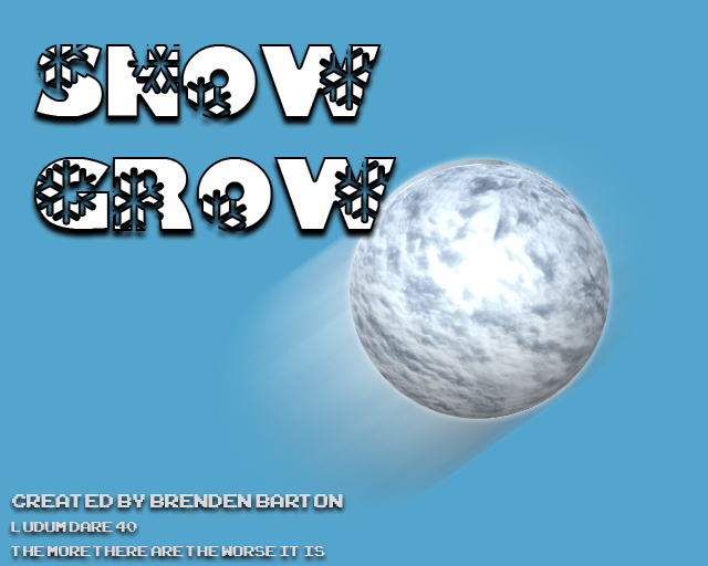 Screenshot 1 of Snow Grow: Or How I Learned to Stop Worrying and Love the Ball