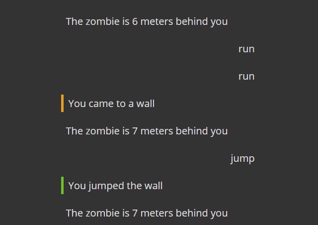 Screenshot 1 of Type Away - a fast paced text based endless runner... with zombies