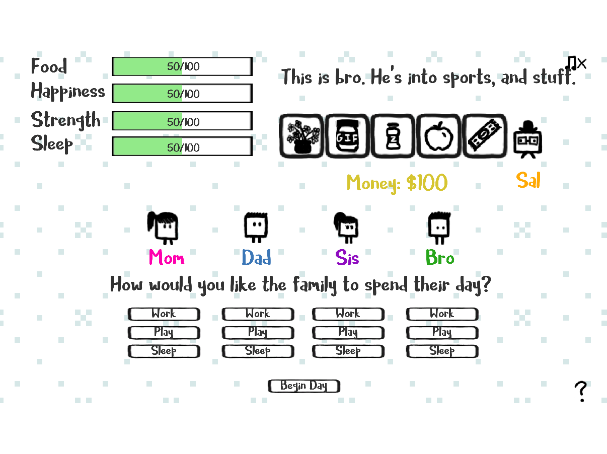 Screenshot 1 of Work, Play, or Sleep?
