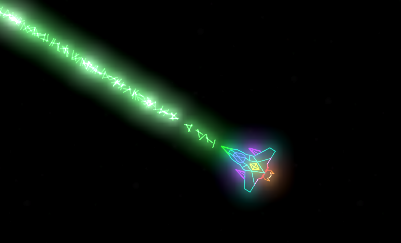 Screenshot 1 of Chase's Highly Original Neon Space Game