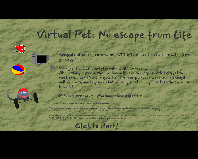Screenshot 1 of Virtual Pet: No escape from Life