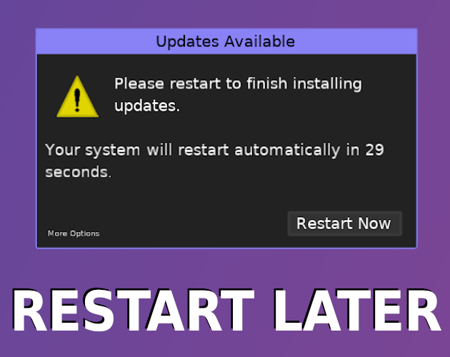 Screenshot 1 of Restart Later