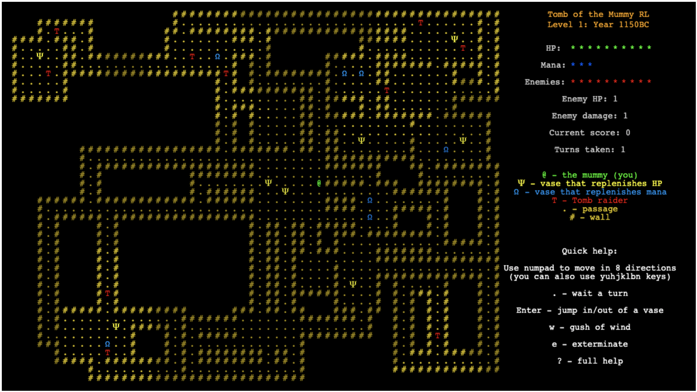 Screenshot 1 of Tomb of the Mummy RL