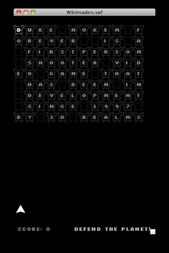 Screenshot 2 of WikiInvaders - A Typing Game
