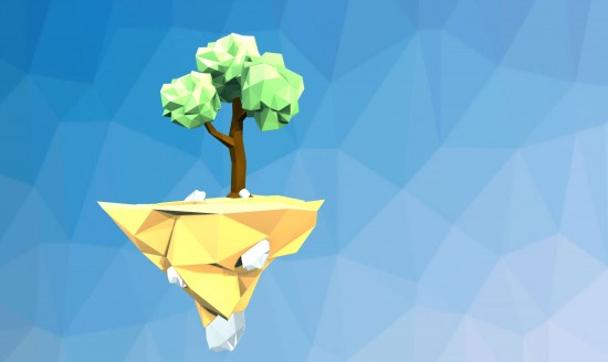 Low poly artwork done in blender