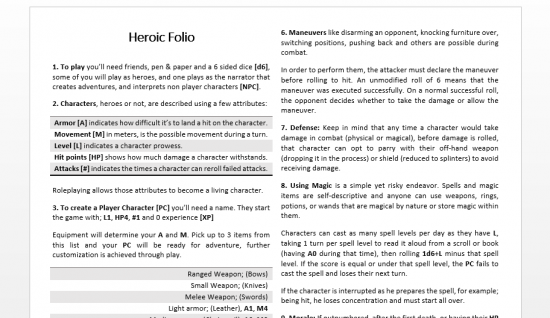 Heroic Folio 0.0.1